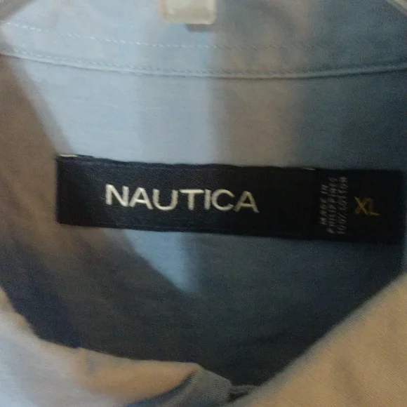 2/$15 Nautica Men's XL Long Sleeve Button Down Shirt - Picture 3 of 5